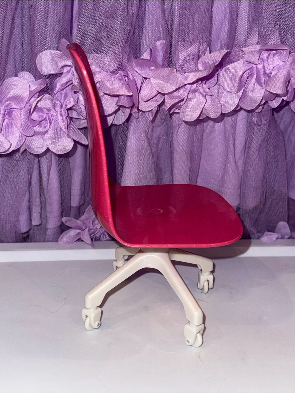 18” dolls pink office desk chair